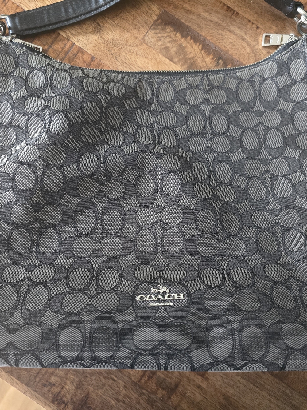 Coach Outline Signature Celeste Hobo